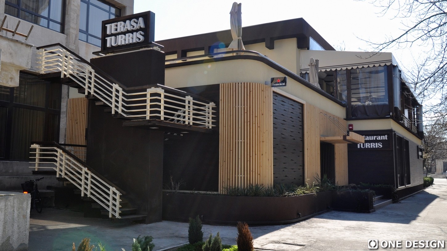 Amenajare terasa si remodelare fatade exterioare Restaurant Turris, Turnu Magurele, Teleorman-01